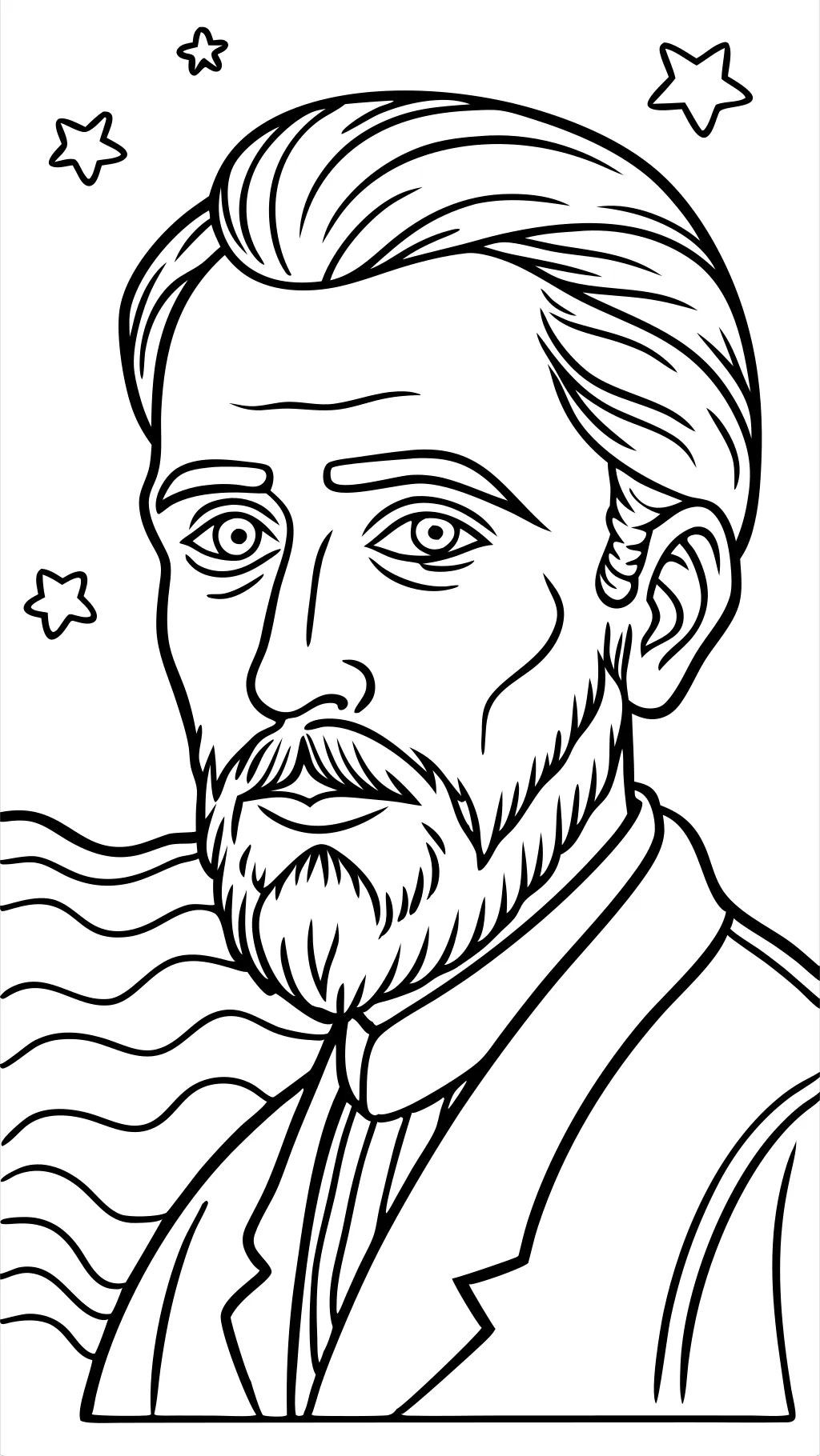 coloring pages of famous art